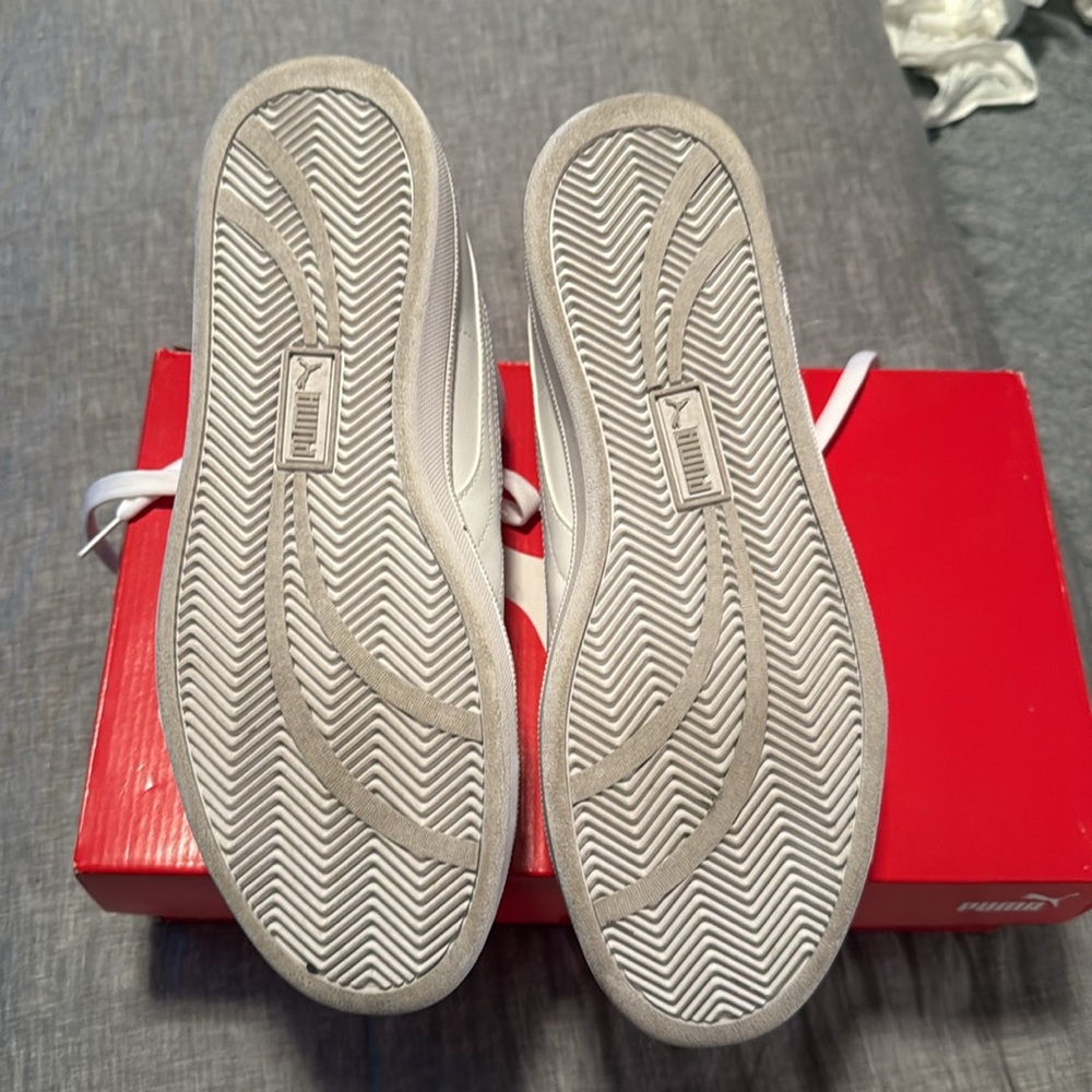Puma White Smash Sneakers - Picture 3 of 4